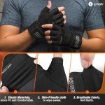 SIMARI Padded Workout Gloves for Men and Women, Ventilated Weight Lifting Gloves with Wrist Wraps Support, Full Palm Protection, Great Grip for Gym Training, Fitness, Weightlifting, Exercise