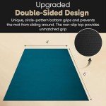 Gorilla Mats Premium Large Yoga Mat – 6' x 4' x 8mm Extra Thick & Ultra Comfortable, Non-Slip Barefoot Exercise Mat – Works Great on Any Floor for Stretching, Cardio or Home Workouts