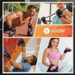 SIMARI Padded Workout Gloves for Men and Women, Ventilated Weight Lifting Gloves with Wrist Wraps Support, Full Palm Protection, Great Grip for Gym Training, Fitness, Weightlifting, Exercise