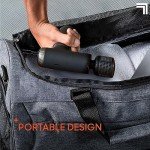 Sharper Image® Powerboost® Pro+ Hot & Cold Compact Deep Tissue Massage Gun - 6 Speed, 4 Attachments, Travel Case| Soothing Heat & Cold Therapy| Portable Lightweight Full Body Shoulder & Back Massager