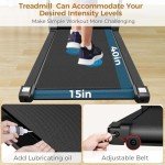Walking Pad Treadmills, 3.0HP Portable Foldable Treadmills, Treadmill with Handle for Small Spaces, Electric Compact Walking Pad with LED Dispay, Running Treadmill for Home Office, 300 LBS Capacity
