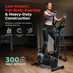 Sunny Health & Fitness Heavy-Duty Smart Elliptical Trainer, 300LB Load Equipment for Indoor Cardio Exercise, Adjustable Resistance for Full-Body Cross Training, Free SunnyFit App Bluetooth Connection