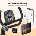 MERACH Recumbent Exercise Bike, High-end Recumbent Bike for Home, Light Commercial Recumbent Bikes for Seniors Adults, Magnetic Recumbent Stationary Bike with Smart Bluetooth and Exclusive App, LCD, Heart Rate Handle