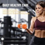 Fitvids Neoprene Dumbbell Set with Rack, 3/5/8LB Pairs, 32lLB Set with Rack