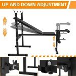 Rigel Adjustable Olympic Weight Bench Foldable Multipurpose Bench with Leg Extension and Curl for Home Gym Workouts