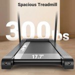THERUN Incline Treadmill, 0-12% Auto Incline Treadmill for Running and Walking, 300 lbs Weight Capacity, Wide Belt,3.0HP,18" LED Screen, 2 Layers Shock-Absorbing Red