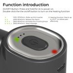 Stellamist Mini Massage Gun Deep Tissue, Portable Percussion Muscle Massager for Whole Body Back Pain Relief, Electric Handheld Sport Massager with 4 Heads