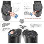 Stellamist Mini Massage Gun Deep Tissue, Portable Percussion Muscle Massager for Whole Body Back Pain Relief, Electric Handheld Sport Massager with 4 Heads