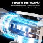 Stellamist Mini Massage Gun Deep Tissue, Portable Percussion Muscle Massager for Whole Body Back Pain Relief, Electric Handheld Sport Massager with 4 Heads