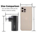 Stellamist Mini Massage Gun Deep Tissue, Portable Percussion Muscle Massager for Whole Body Back Pain Relief, Electric Handheld Sport Massager with 4 Heads