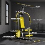 GarveeLife Home Gym Machine System with 100LBS Weight Stack, Multifunctional Weight Machine, Full Body Workout Station Exercise Equipment, All in One Home Gym with Pulley System for Strength Training