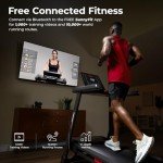 Sunny Health & Fitness Treadmill Elite Smart Auto Incline for Home Use, 20” Wide Running and Walking Deck, Flex Shock Suspension with 300 LB Weight Capacity Bluetooth SunnyFit App - SF-T723016…