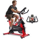 Exercise Bike, WENOKER Stationary Bike for Home, Indoor Bike with Whisper Quiet, Heavy Flywheel and Upgraded Digital Display