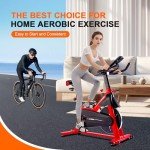Exercise Bike, WENOKER Stationary Bike for Home, Indoor Bike with Whisper Quiet, Heavy Flywheel and Upgraded Digital Display