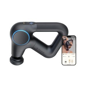 TheraGun Prime Plus Heated, Powerful Massage Gun for Enhanced Warm-Up & Workout Recovery - Quiet Deep Tissue Massager for Body and Back Pain Relief - Leg & Back Massager with Heat (Prime Plus)