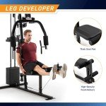 Marcy 100Lb. Stack Home Gym with Pulley, Press Arm, and Leg Developer MKM-81030