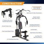 Marcy 100Lb. Stack Home Gym with Pulley, Press Arm, and Leg Developer MKM-81030