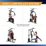 Marcy 100Lb. Stack Home Gym with Pulley, Press Arm, and Leg Developer MKM-81030