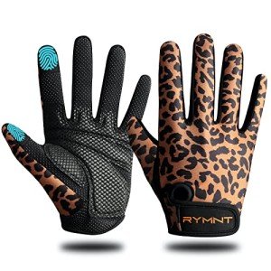 ZEROFIRE Full Finger Workout Gloves for Women Men - Weight Lifting Gloves with Full Cover Palm Protection & Extra Grip for Gym,Weightlifting,Fitness,Exercise,Training.Cycling.Leopard-Medium