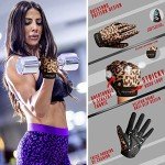 ZEROFIRE Full Finger Workout Gloves for Women Men - Weight Lifting Gloves with Full Cover Palm Protection & Extra Grip for Gym,Weightlifting,Fitness,Exercise,Training.Cycling.Leopard-Medium