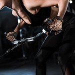 ZEROFIRE Full Finger Workout Gloves for Women Men - Weight Lifting Gloves with Full Cover Palm Protection & Extra Grip for Gym,Weightlifting,Fitness,Exercise,Training.Cycling.Leopard-Medium