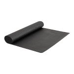 Mind Reader YOGAPVC-BLK All Purpose Extra Thick Yoga Fitness & Exercise Mats with Carrying Strap, High Density Anti-Tear, 68"L x 24"W x 0.3"Th, Black