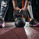 RYMNT Minimal Workout Gloves,Short Micro Weight Lifting Gloves Grip Pads with Full Palm Protection & Extra Grip for Men Women Weightlifting,Gym,Cross Training,Powerlifting,WODs.Black-Small