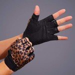 ZEROFIRE Workout Gloves for Women Men - Weight Lifting Gloves with Full Palm Protection & Extra Grip for Women Gym, Weightlifting, Weight Lift, Rowing, Exercise, Sport, Cycling.Leopard-Medium