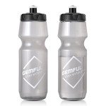 GEMFUL Cycling Water Bottle BPA Free Reusable Bike Gym Fitness Clear Squirt Squeeze Bottles Sports Leakproof Bicycle Workout 24oz 2 Pack
