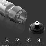 GEMFUL Cycling Water Bottle BPA Free Reusable Bike Gym Fitness Clear Squirt Squeeze Bottles Sports Leakproof Bicycle Workout 24oz 2 Pack