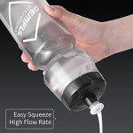 GEMFUL Cycling Water Bottle BPA Free Reusable Bike Gym Fitness Clear Squirt Squeeze Bottles Sports Leakproof Bicycle Workout 24oz 2 Pack