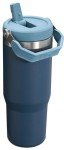 Stanley IceFlow Stainless Steel Tumbler - Vacuum Insulated Water Bottle for Home, Office or Car Reusable Cup with Straw Leak Resistant Flip Cold for 12 Hours or Iced for 2 Days, Navy, 30oz