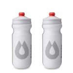 HydraPak | Polar Bottle - Breakaway Surge Lightweight Bike Water Bottle 2-Pack - High Flow, Cycling & Sports Squeeze Bottle (White, 600ml / 20oz)