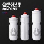 HydraPak | Polar Bottle - Breakaway Surge Lightweight Bike Water Bottle 2-Pack - High Flow, Cycling & Sports Squeeze Bottle (White, 600ml / 20oz)