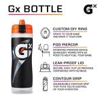 Gatorade Gx Plastic Squeeze Bottle, Light Blue, 30oz