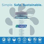 Nalgene Sustain Tritan BPA-Free Water Bottle Made with Material Derived from 50% Plastic Waste (using ISCC certified mass balance), 32 OZ, Wide Mouth, Seafoam