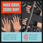 MAVA Open Gym Gloves for Men & Women; Padded Weight Lifting Gloves with Wrist Support for Comfort, Protection; Strong-Grip Fingerless Design for Men & Women; Anti-Sweat Gym Accessories