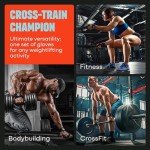 MAVA Open Gym Gloves for Men & Women; Padded Weight Lifting Gloves with Wrist Support for Comfort, Protection; Strong-Grip Fingerless Design for Men & Women; Anti-Sweat Gym Accessories