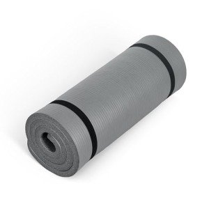 CAP High Density Exercise Mat with strap, 74"x24"x1" - Gray