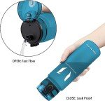 Super Sparrow Water Bottle - 32 oz - BPA & Toxic Free Tritan Water Bottles - One Touch Opening - Leak-proof Plastic Bottle - Kids Water Bottle for Office, Gym, Outdoor, Sports