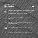 adidas Performance Gloves for Women and Men - Built-In Mesh Ventilation - Ergonomic Padding for Comfort and Grip - Adjustable Velcro Fastening - For Training, Sports, and General Fitness - Large