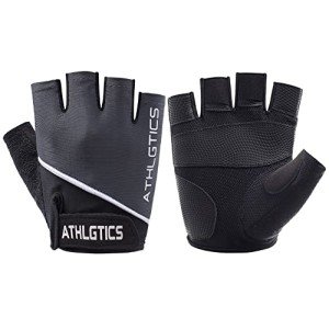 SUJAYU Workout Gloves for Women Men, Gym Gloves for Women Men Gym Gloves for Working Out, Workout Gloves Women Men Fitness Gloves Hand Out Gloves (Black, Medium)