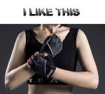 SUJAYU Workout Gloves for Women Men, Gym Gloves for Women Men Gym Gloves for Working Out, Workout Gloves Women Men Fitness Gloves Hand Out Gloves (Black, Medium)