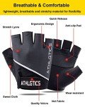 SUJAYU Workout Gloves for Women Men, Gym Gloves for Women Men Gym Gloves for Working Out, Workout Gloves Women Men Fitness Gloves Hand Out Gloves (Black, Medium)
