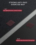HAPBEAR Extra Large Exercise Mat-7'x5'x8mm(1/3 inch),Non-Slip, Ultra Durable, Thick Workout Mats for Home Gym Flooring Cardio, Yoga Mats for Fitness, High-Density Exercise Mat, Shoes-Friendly