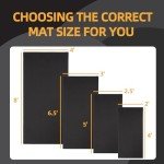 Fitvids High Density Home Gym Treadmill Exercise Bike Equipment Mat, 1/4" Thick, 30" x 60" (2.5 x 5FT)