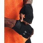 Under Armour Men's Training Half Finger Gloves , (001) Black / Black / Pitch Gray, Medium