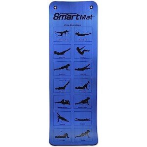 Prism Fitness Self-Guided Exercise Mat, Smart Mat for Workout and Yoga, Blue