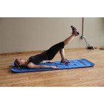 Prism Fitness Self-Guided Exercise Mat, Smart Mat for Workout and Yoga, Blue