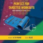 Prism Fitness Self-Guided Exercise Mat, Smart Mat for Workout and Yoga, Blue